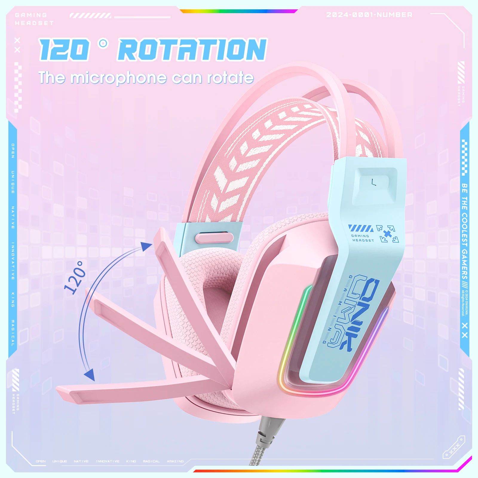 Onikuma X13 Wired Surround Gaming Headset