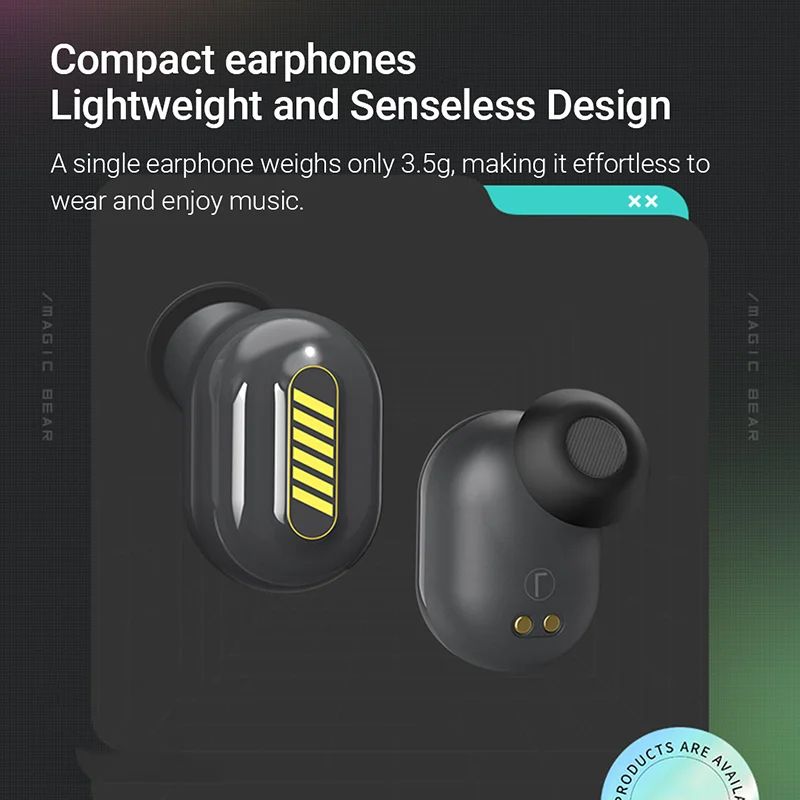 Onikuma T20 TWS Bluetooth 5.3 Gaming Earbuds - view 4