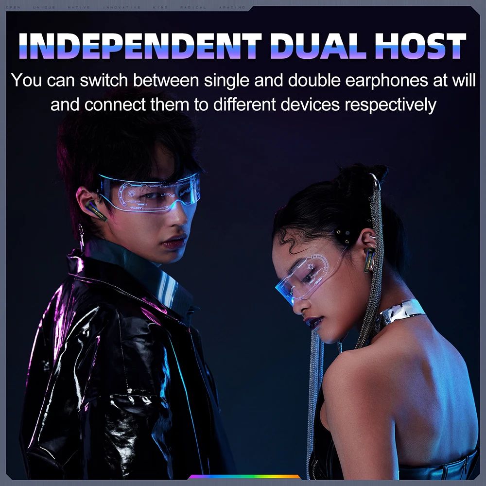 Onikuma T27 RGB Wireless Gaming Earbuds - view 4