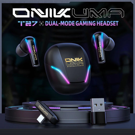 Onikuma T27 RGB Wireless Gaming Earbuds