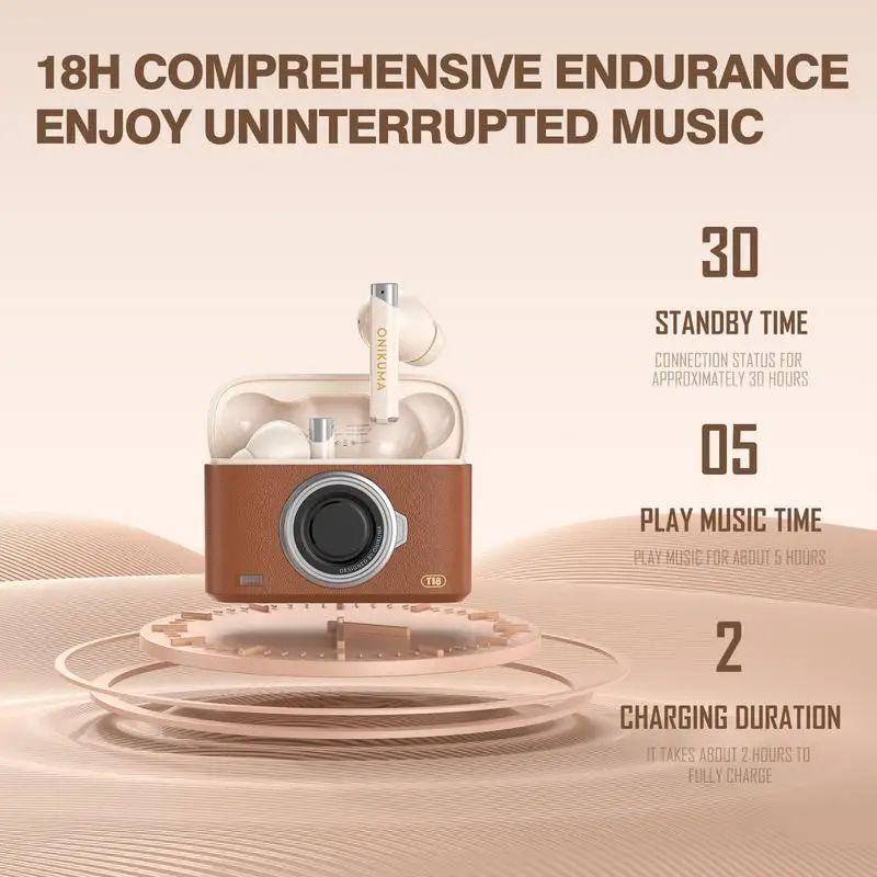 Onikuma T18 Retro Bluetooth Sport Earbuds - view 3