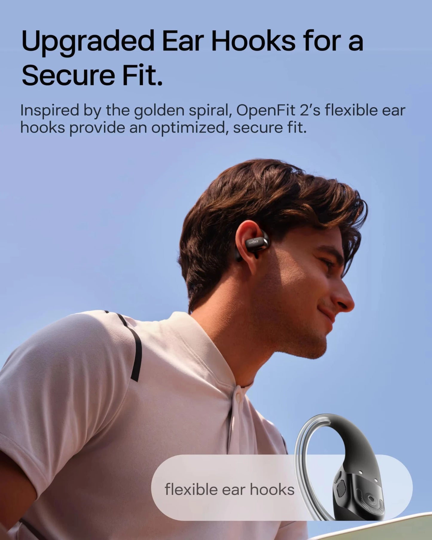 SHOKZ OpenFit 2 T920 Open-Ear Wireless Earbuds - view 4