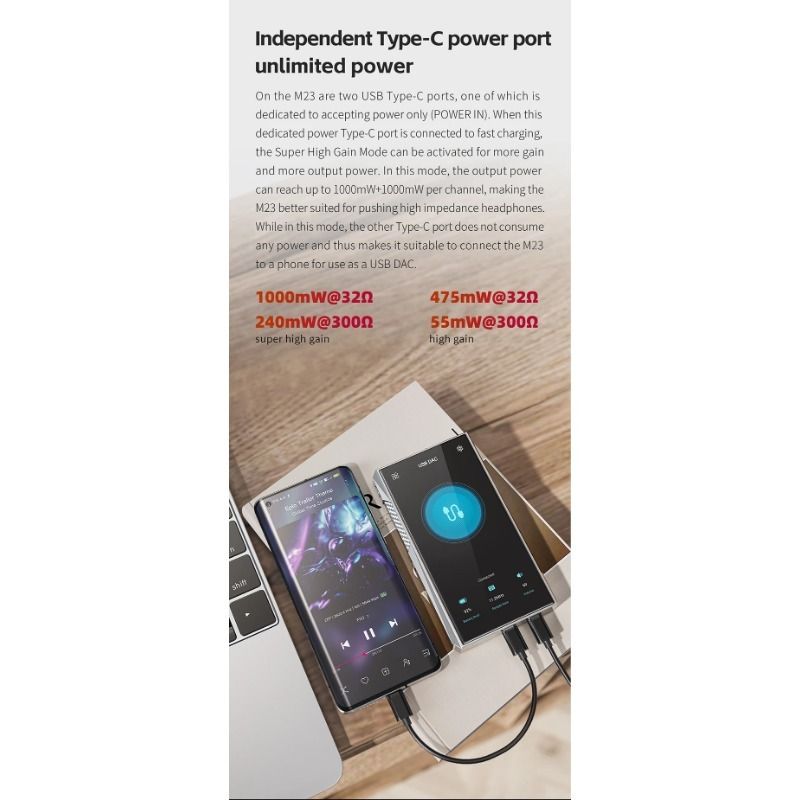 FiiO M23 Android Hi-Res Music Player