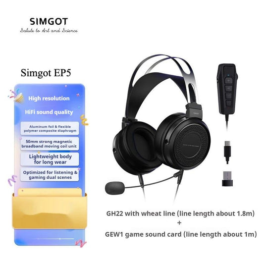 SIMGOT EP5 Gaming Headset Bundle GH22 GEW1