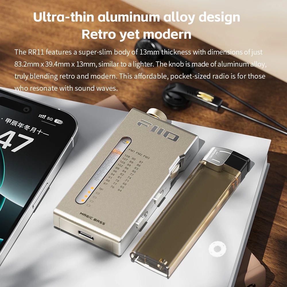 FiiO RR11 Portable FM Radio Receiver