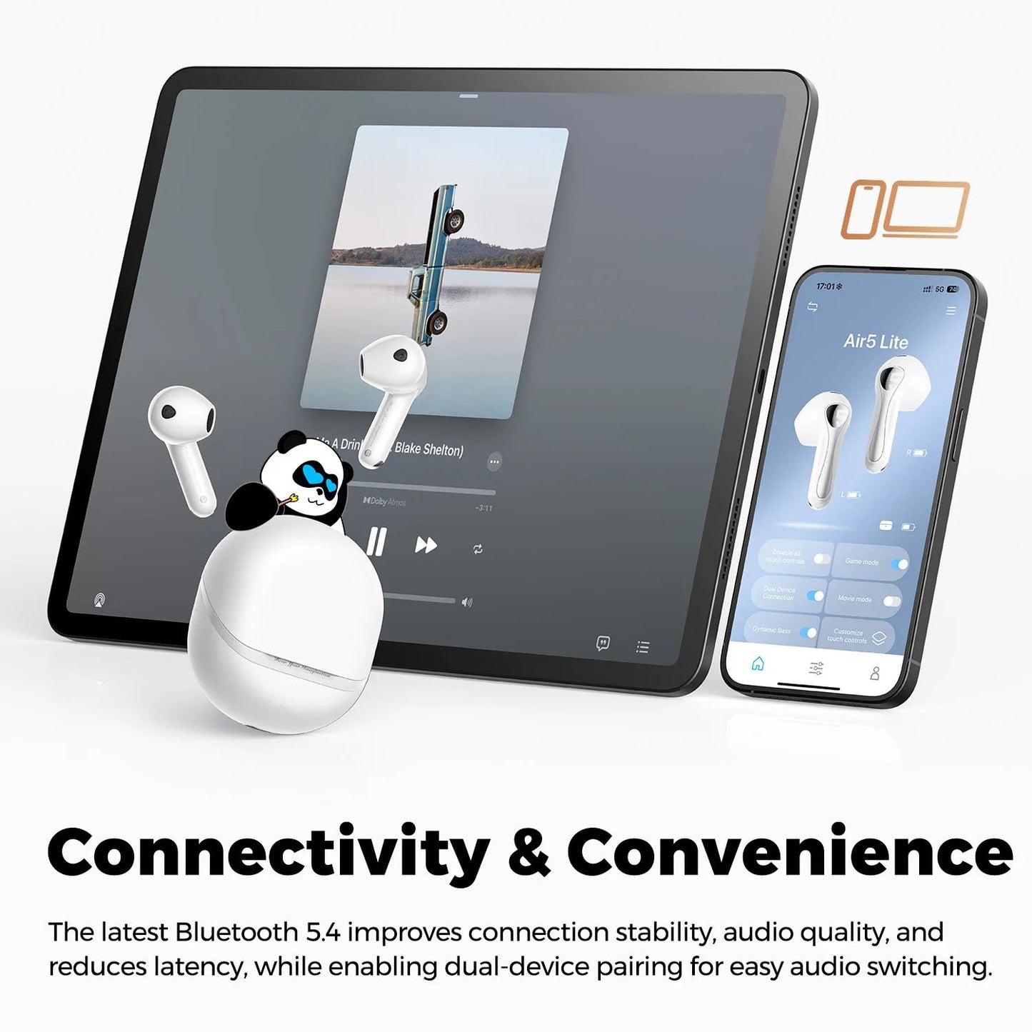 SoundPEATS Air5 Lite TWS Earbuds LDAC - view 3