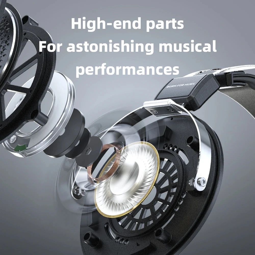 FiiO JadeAudio JT1 Studio Headphones — 50mm Dynamic Driver