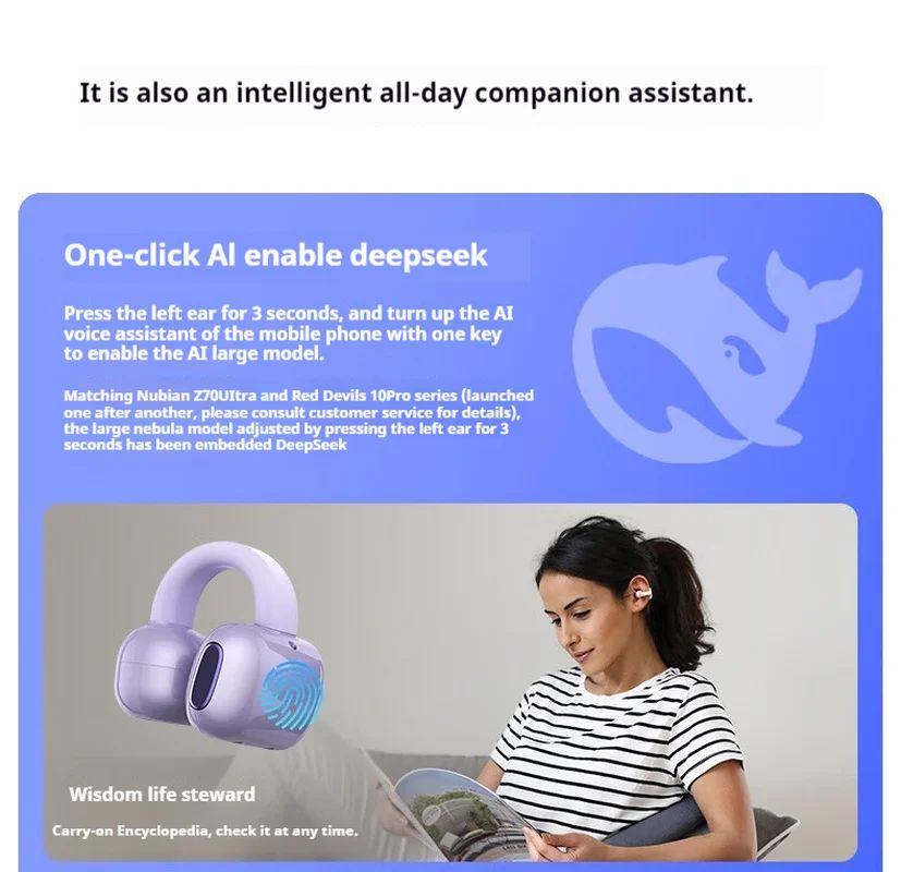 Nubia LiveClip Open-Ear Clip Earbuds - view 2