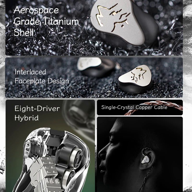 Shanling ME900 2DD+6BA Hybrid IEMs