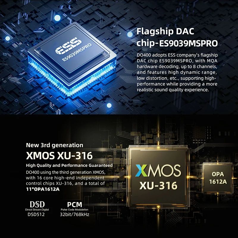 SMSL DO400 Balanced DAC & Headphone Amp