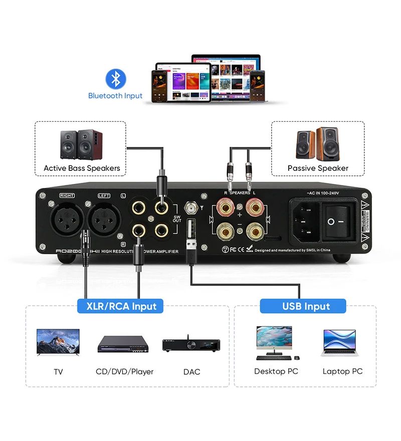 SMSL AO200 MKII Digital Amplifier