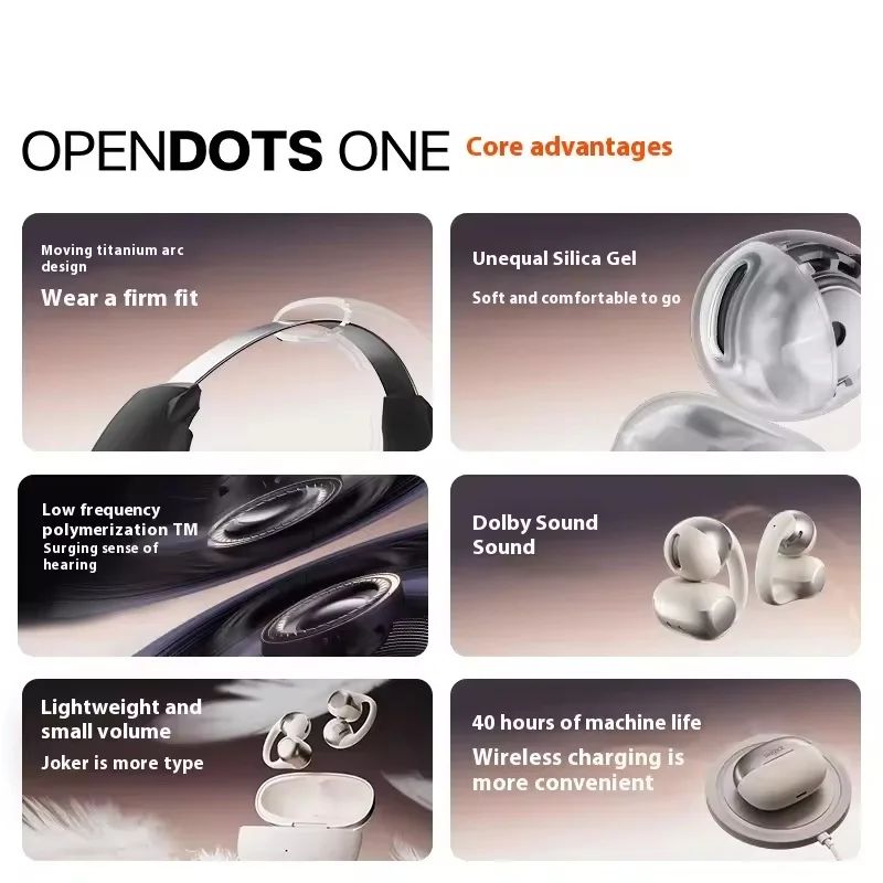 SHOKZ OpenDots ONE E310 Open-Ear Earbuds