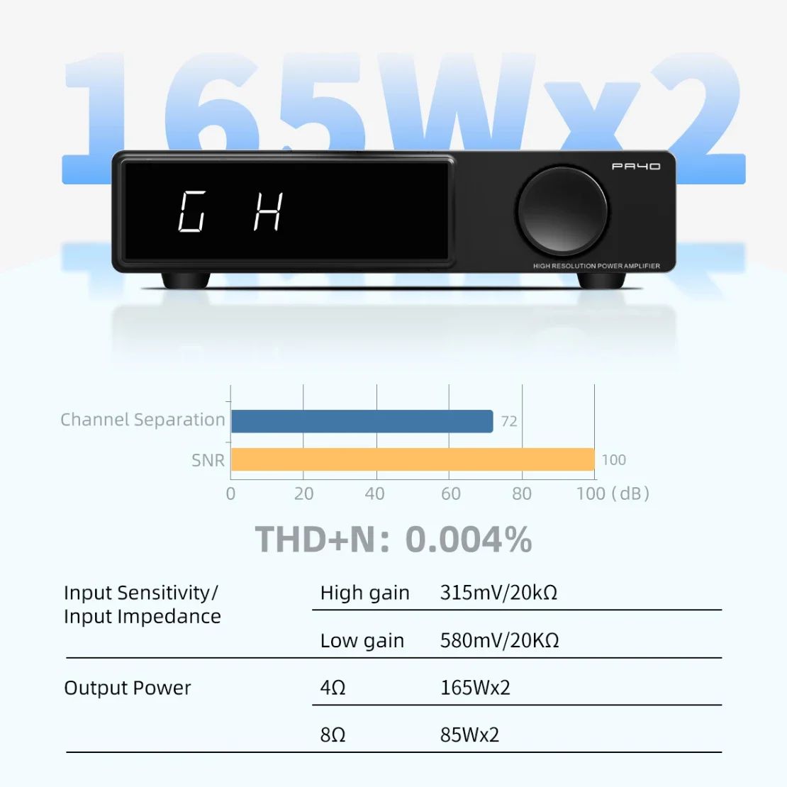 SMSL PA40 Digital Power Amplifier