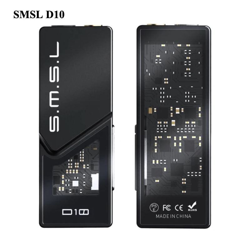 SMSL D10 Portable USB DAC/Amp — Dual CS43131, 500mW