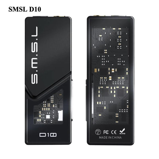 SMSL D10 Portable USB DAC/Amp — Dual CS43131, 500mW