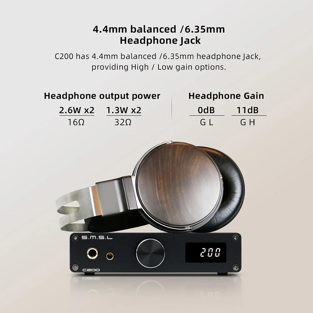 SMSL C200 DAC & Headphone Amp