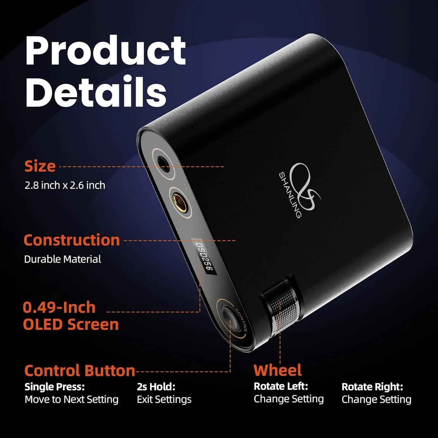 Shanling H0 Portable DAC/Headphone Amplifier