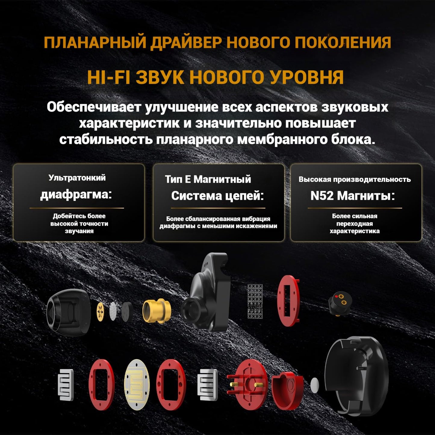 7Hz Timeless 2 Planar IEMs — 14.5mm Dual-Coated Driver