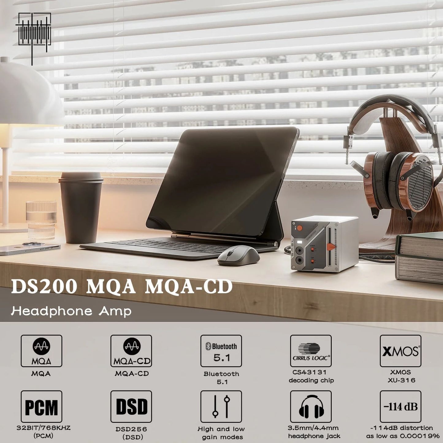 SMSL DS200 Hi-Res DAC & Headphone Amp