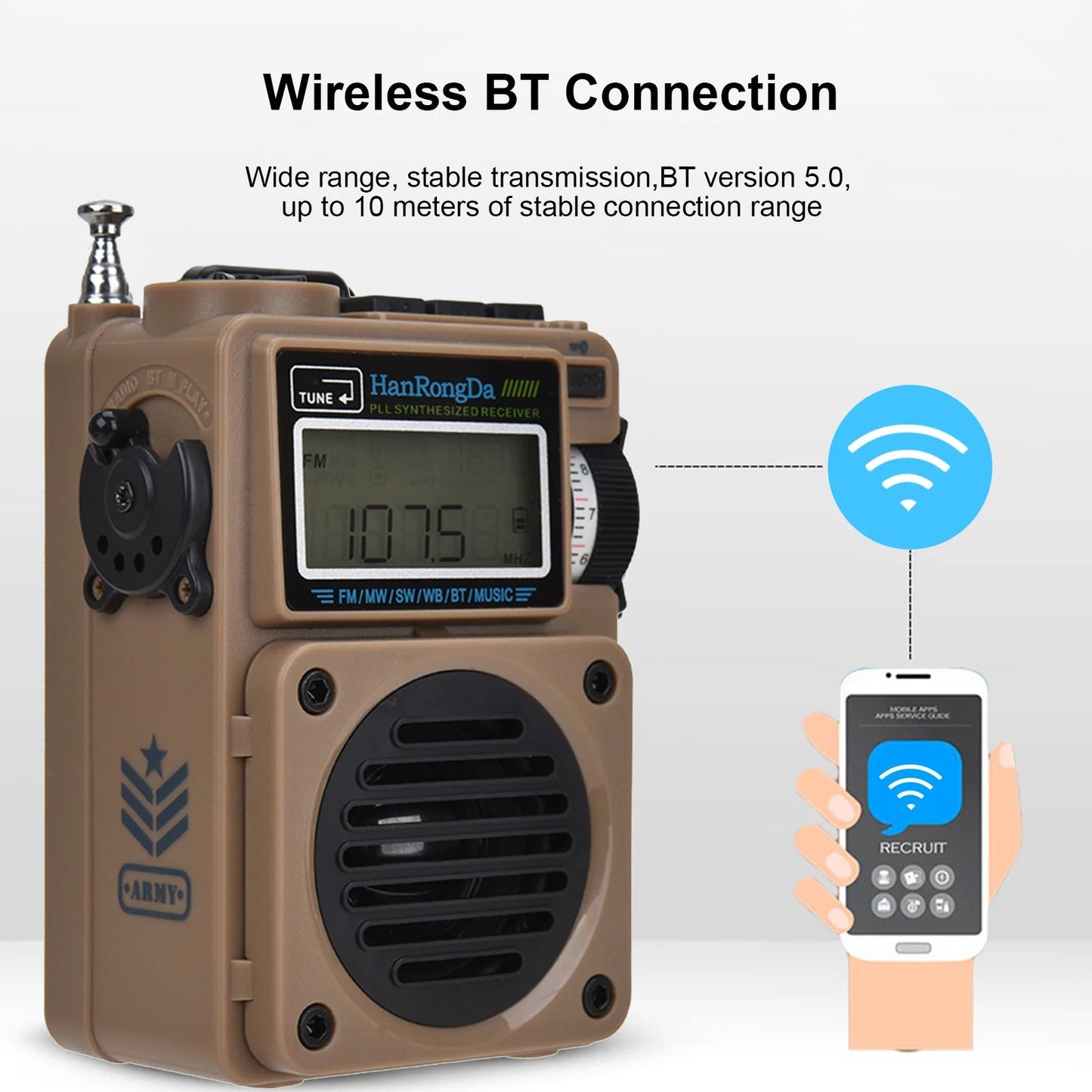 HanRongDa HRD-701 Portable Radio Player - view 4