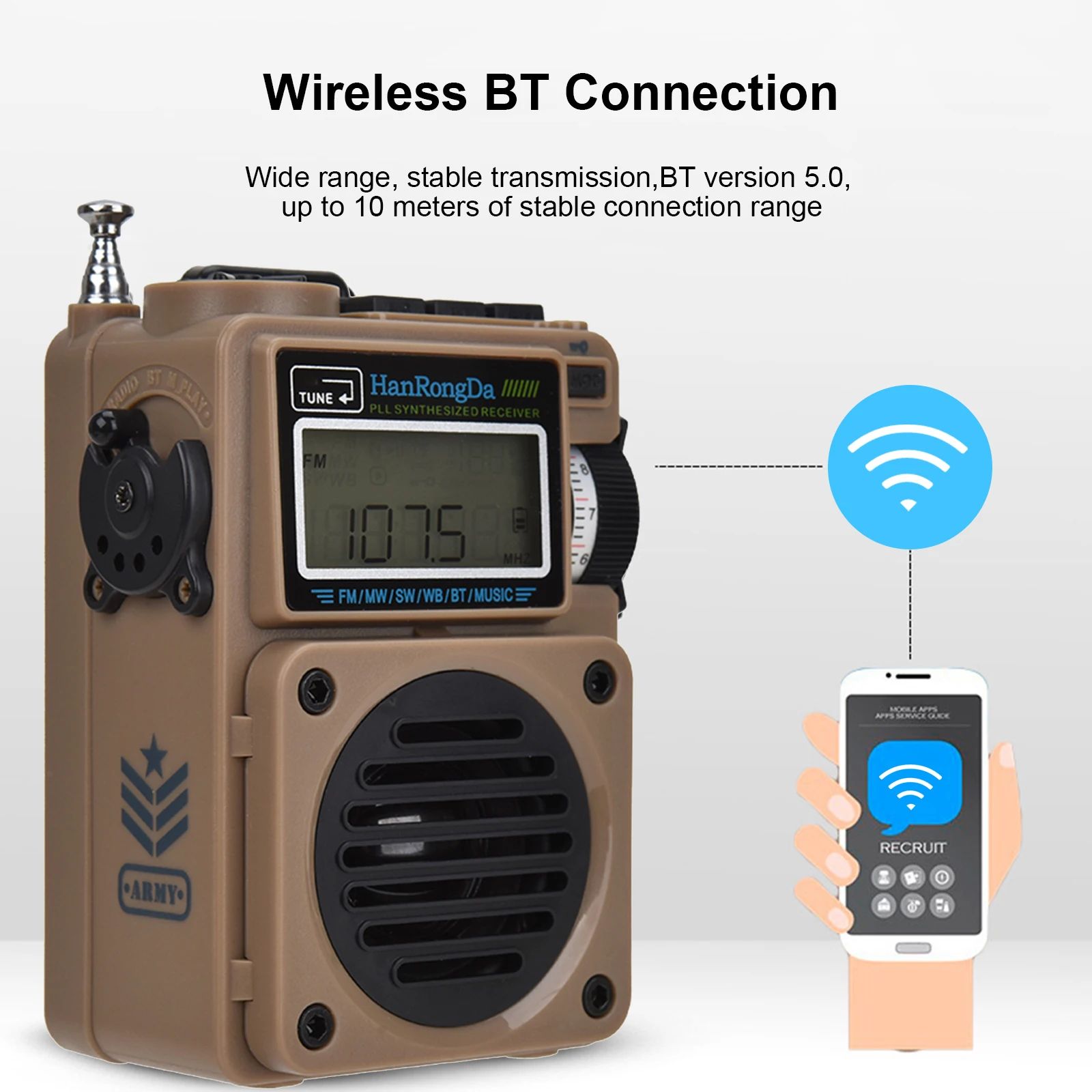 HanRongDa HRD-701 Portable Radio Player - view 4