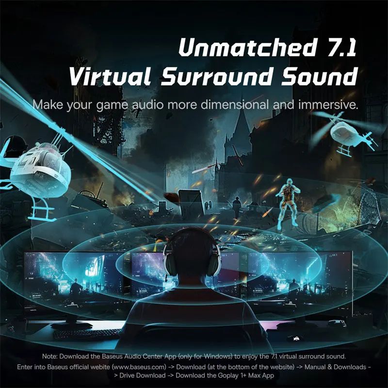Baseus GoPlay 1+max USB 7.1 Gaming Headset - view 3
