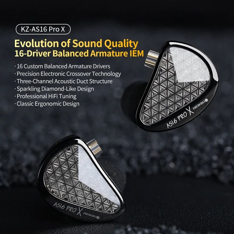 KZ AS16 Pro X Balanced Armature IEMs