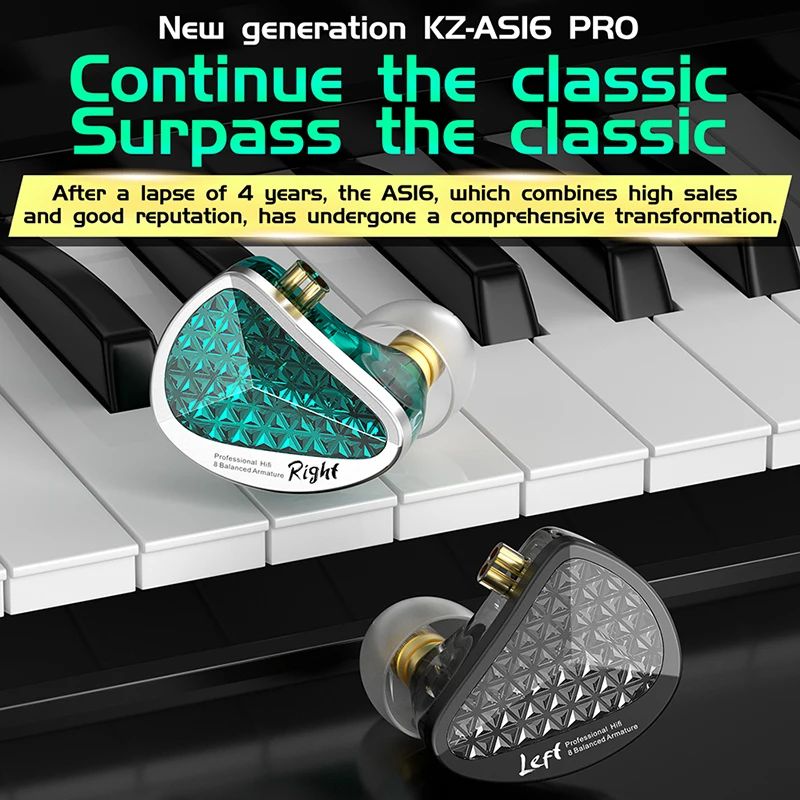 KZ AS16 Pro 16BA IEMs