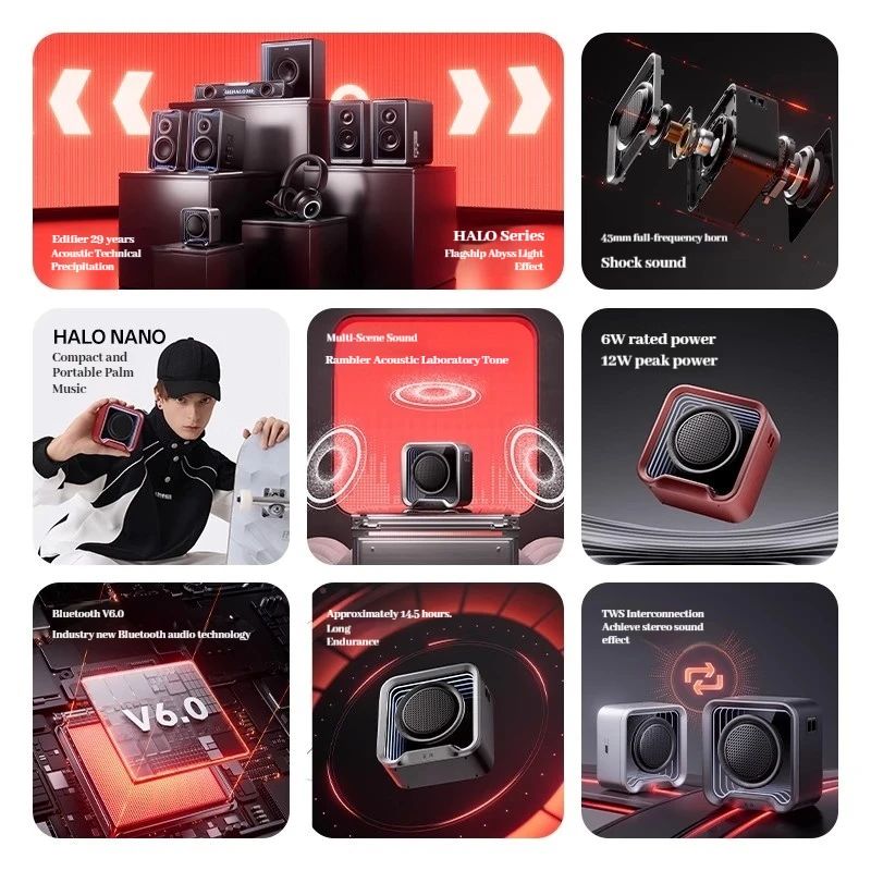 Edifier Halo Nano Mini Bluetooth Speaker - view 2