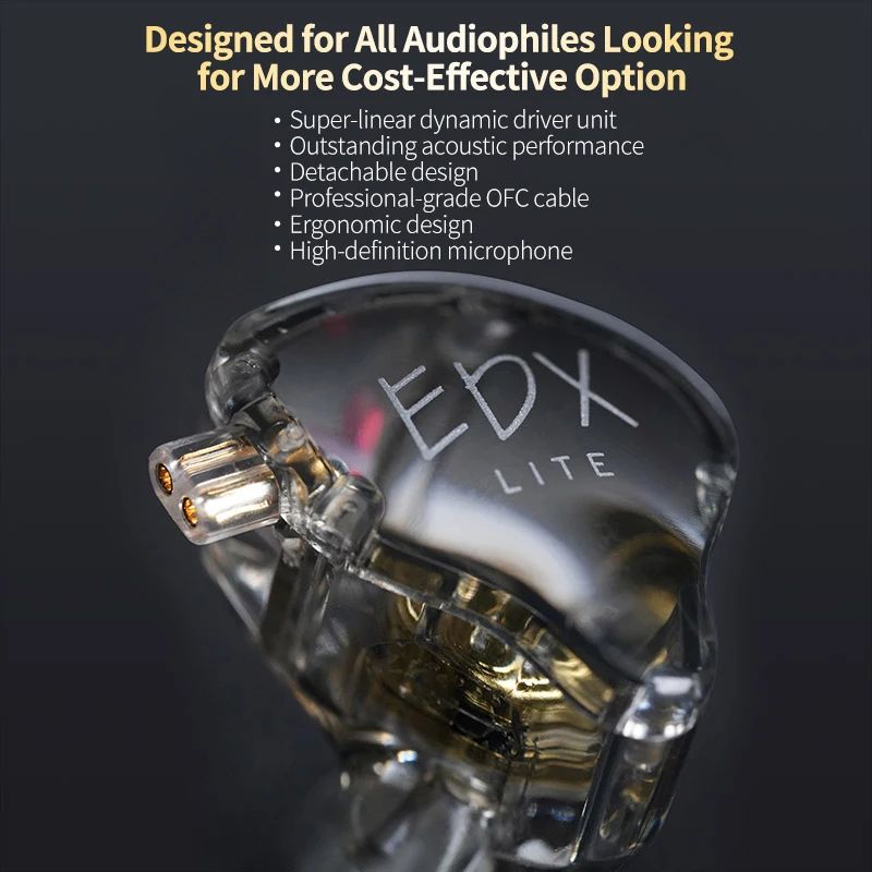 KZ EDX Lite Dynamic Driver Earphones