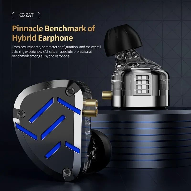 KZ ZAT 1DD+8BA Hybrid IEMs