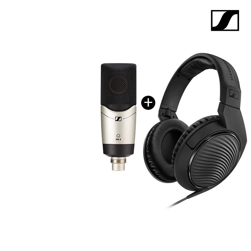 Sennheiser MK4 Studio Microphone with HD 200 Pro
