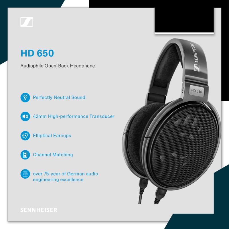 Sennheiser HD 650 Open-Back Headphones