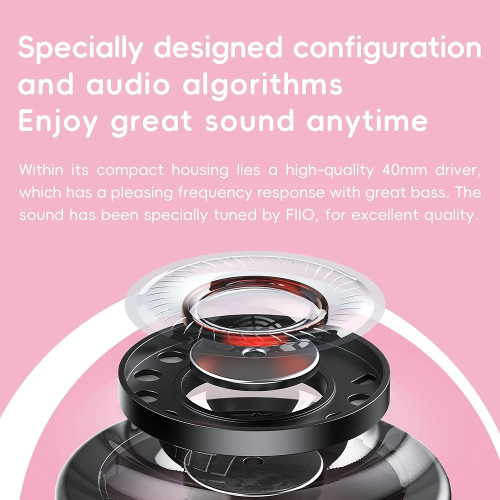 FiiO Snowsky Anytime On-Ear ANC Headphones — BT 5.4, 58h