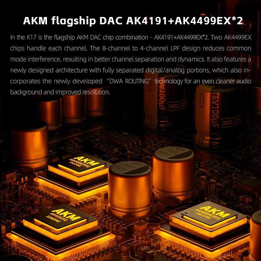 FiiO K17 Flagship Desktop DAC/Amp — Dual AK4499EX, PEQ