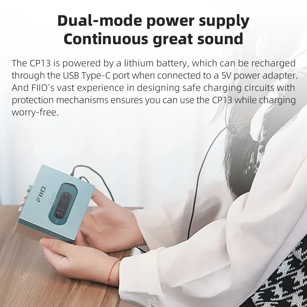 FiiO CP13 Portable Cassette Player — USB-C, Analog