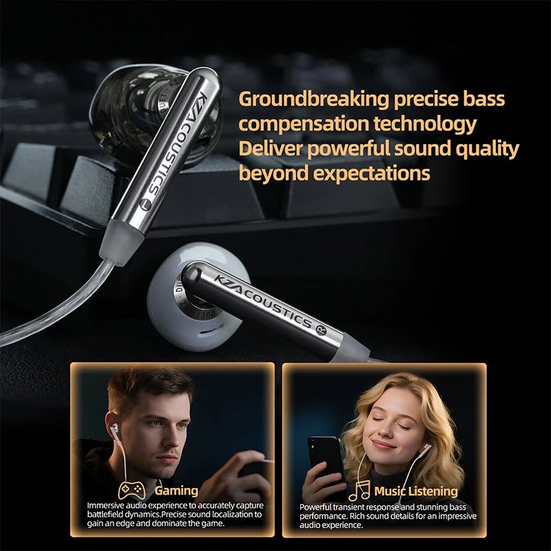KZ Duet Dual Dynamic Driver Earphones