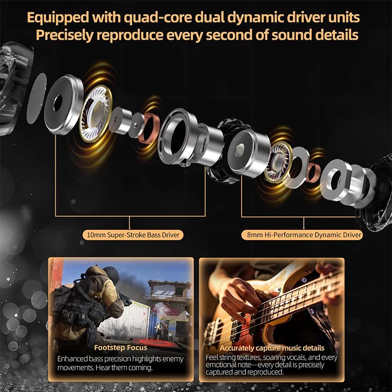 KZ Duet Dual Dynamic Driver Earphones