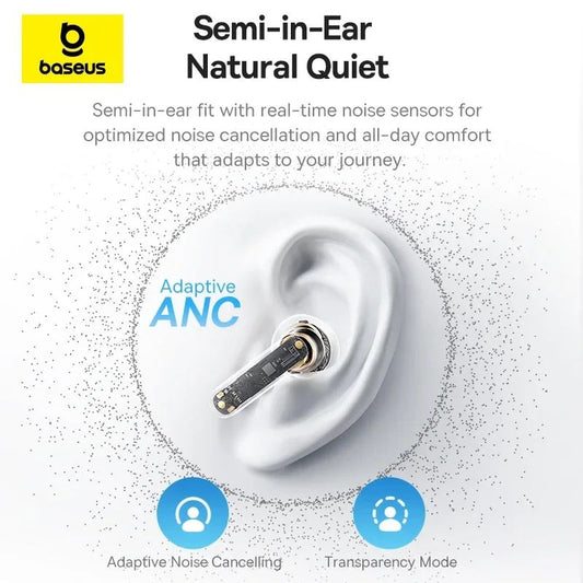 Baseus Bass BS1 NC Semi-Open Wireless Earbuds