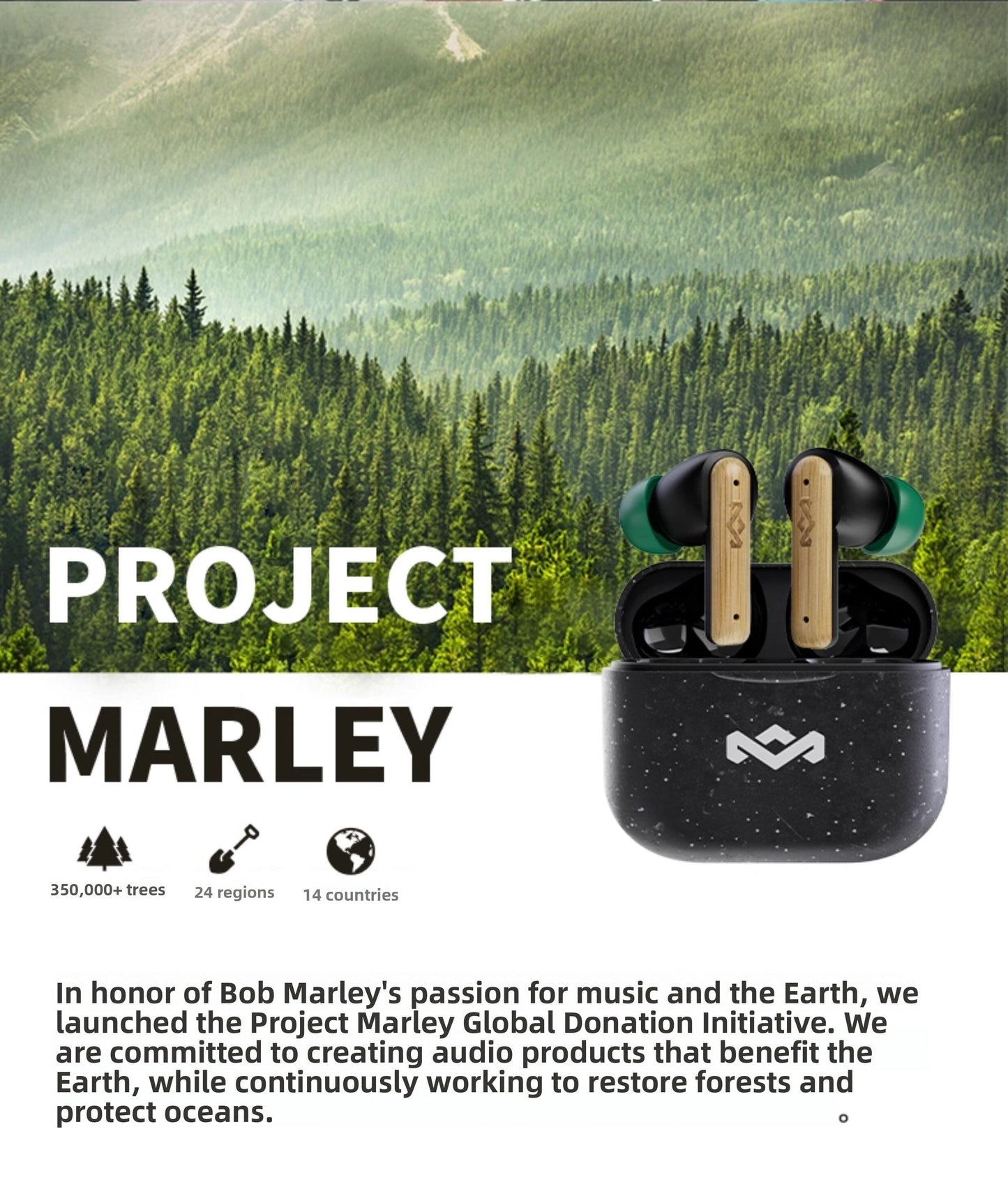 House of Marley Little Bird Bluetooth Earbuds - view 5