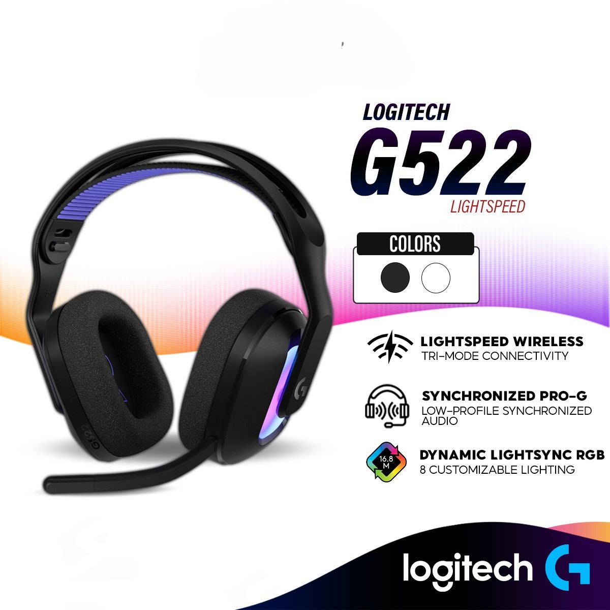 Logitech G522 LIGHTSPEED Wireless Gaming Headset