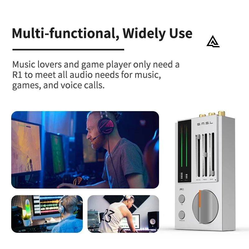 SMSL R1 Gaming DAC Headphone Amp