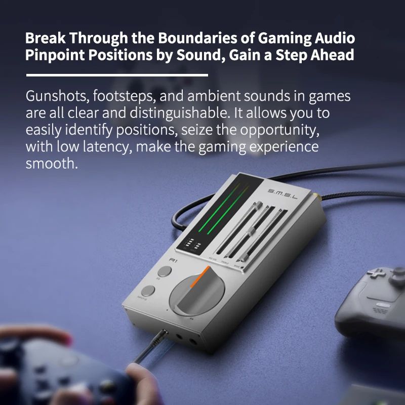 SMSL R1 Gaming DAC Headphone Amp
