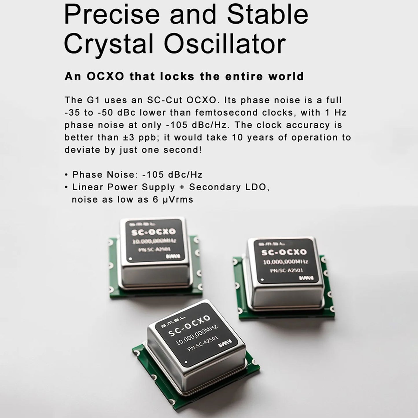 SMSL G1 OCXO Quad-Channel Master Clock