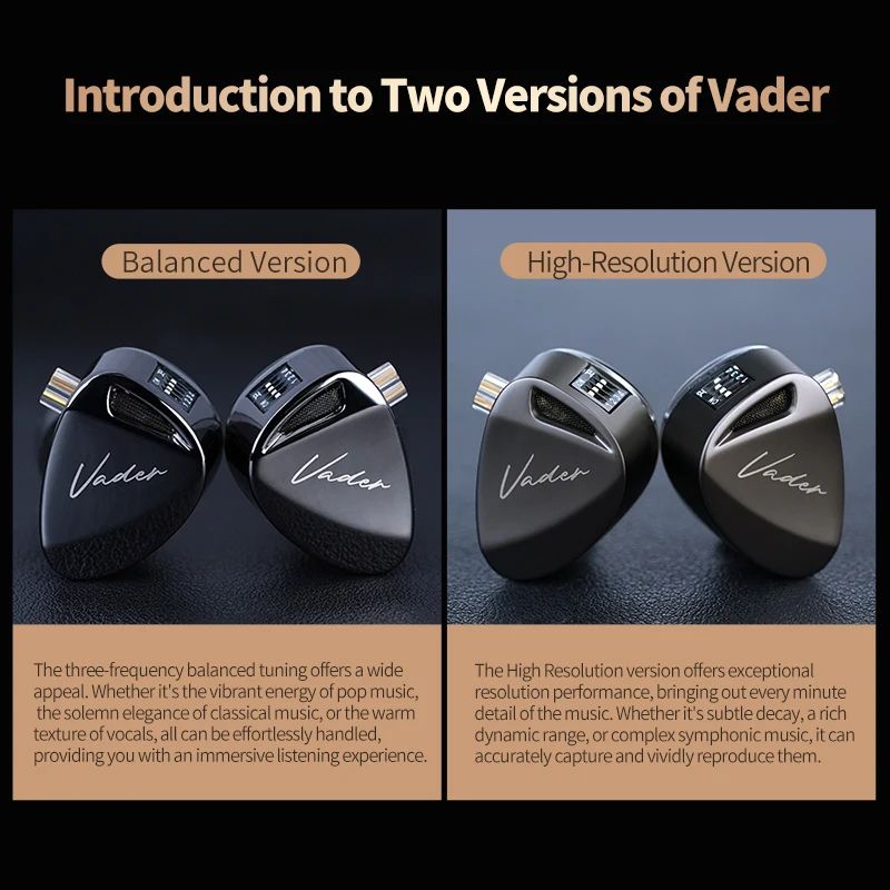 KZ Vader Tunable HiFi In-Ear Monitors