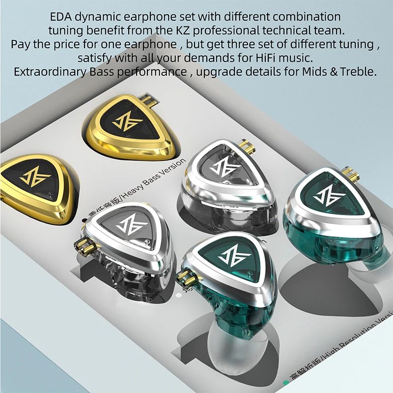 KZ EDA Triple Tuning Set Wired In-Ear Monitors