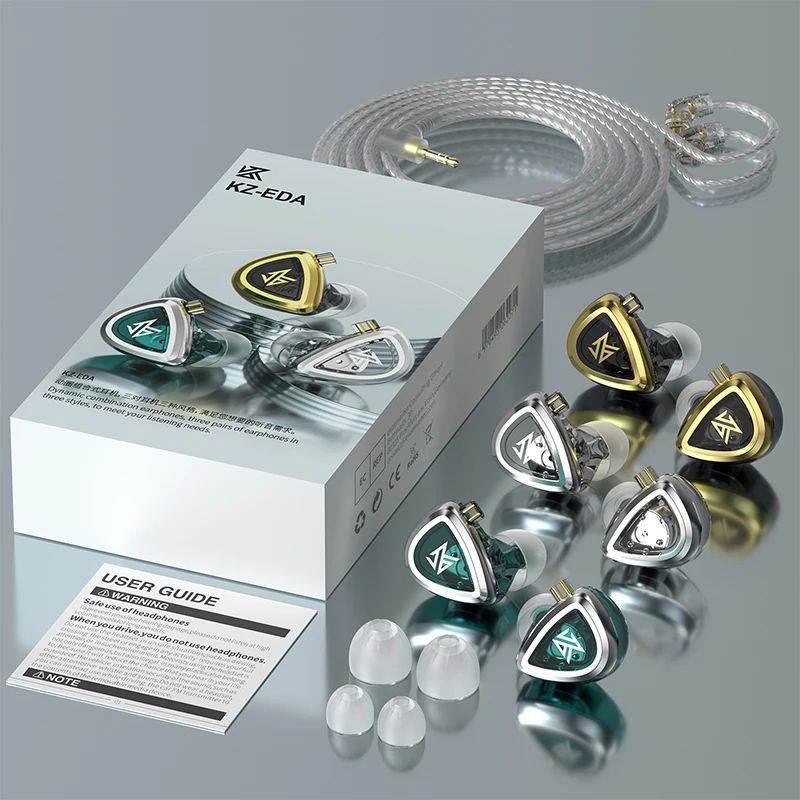 KZ EDA Triple Tuning Set Wired In-Ear Monitors