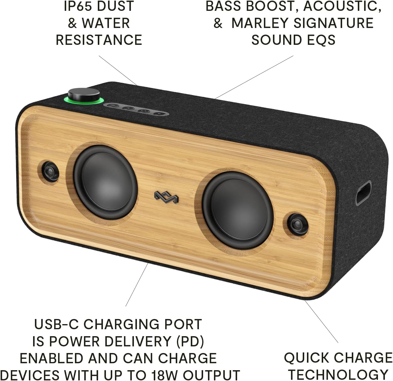 House of Marley GT2 XL Bluetooth Party Speaker - view 2
