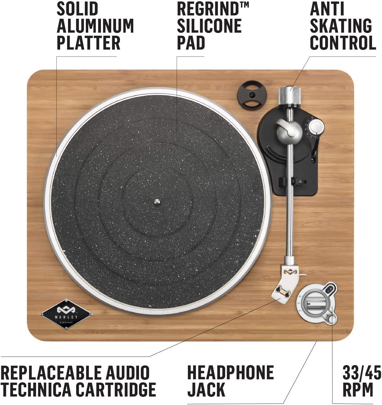 House of Marley Stir It Up Wireless Turntable - view 2
