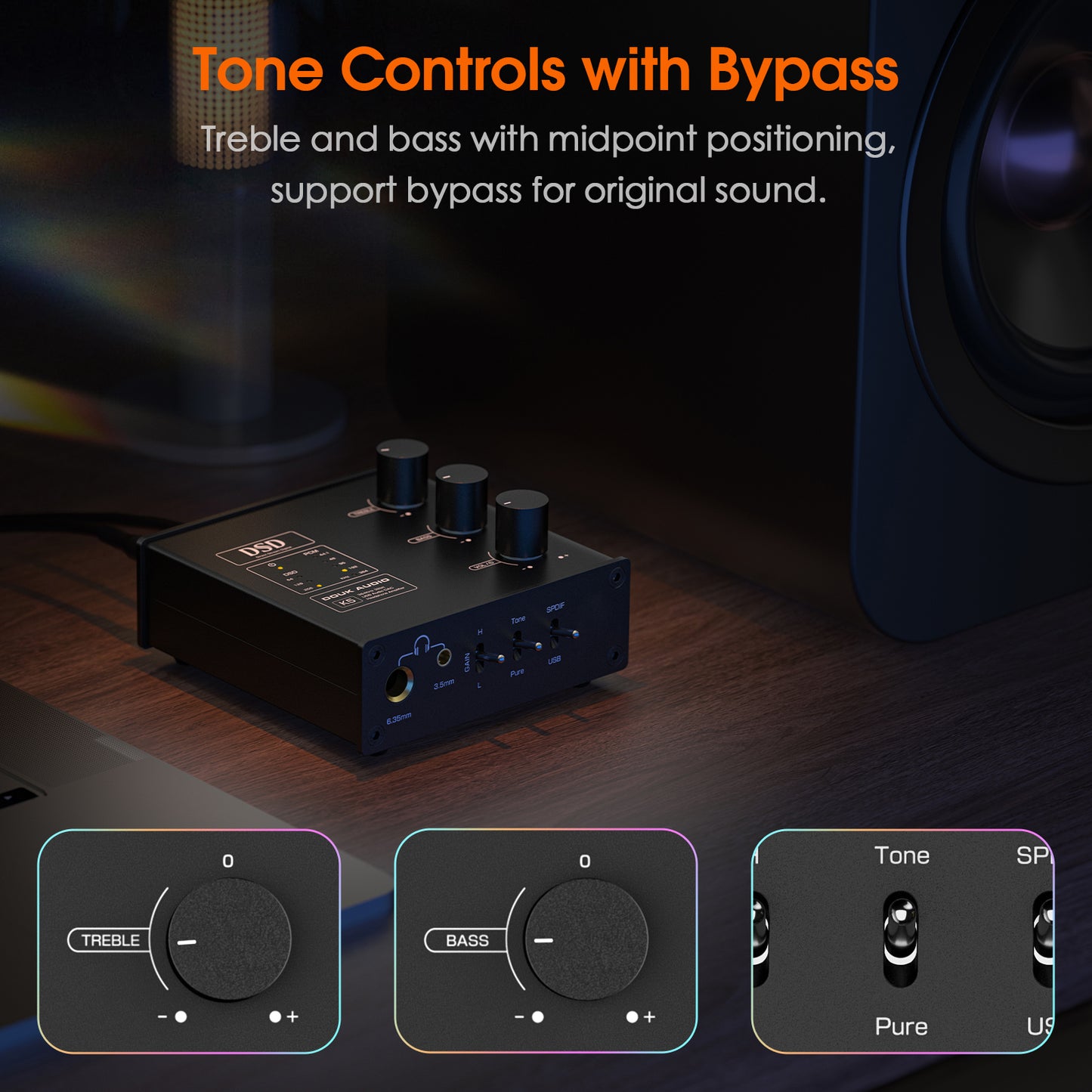 Douk Audio K5 USB DAC Headphone Amp - view 4